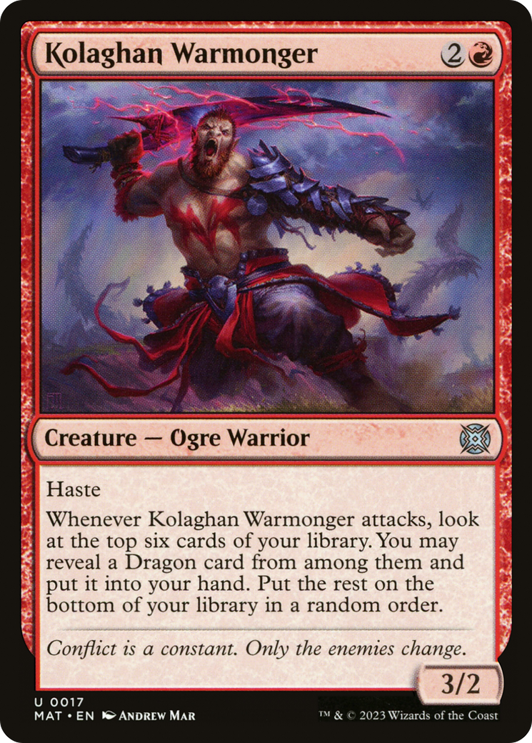 Kolaghan Warmonger [March of the Machine: The Aftermath] | Gate City Games LLC