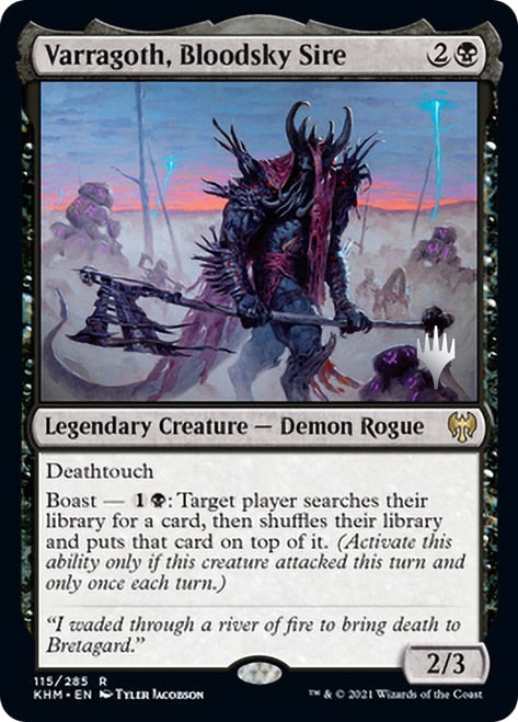 Varragoth, Bloodsky Sire (Promo Pack) [Kaldheim Promos] | Gate City Games LLC