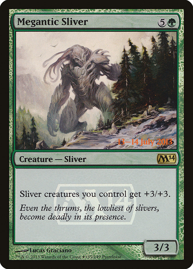 Megantic Sliver [Magic 2014 Prerelease Promos] | Gate City Games LLC