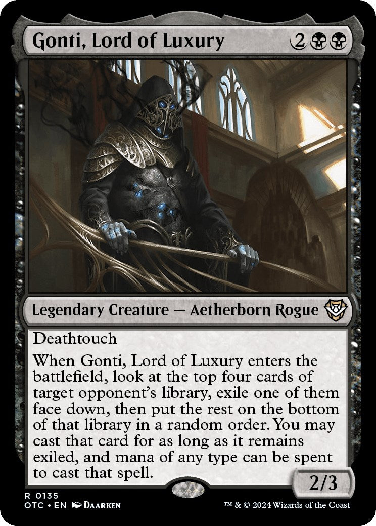 Gonti, Lord of Luxury [Outlaws of Thunder Junction Commander] | Gate City Games LLC