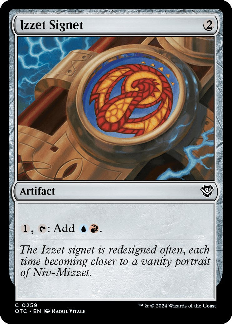 Izzet Signet [Outlaws of Thunder Junction Commander] | Gate City Games LLC