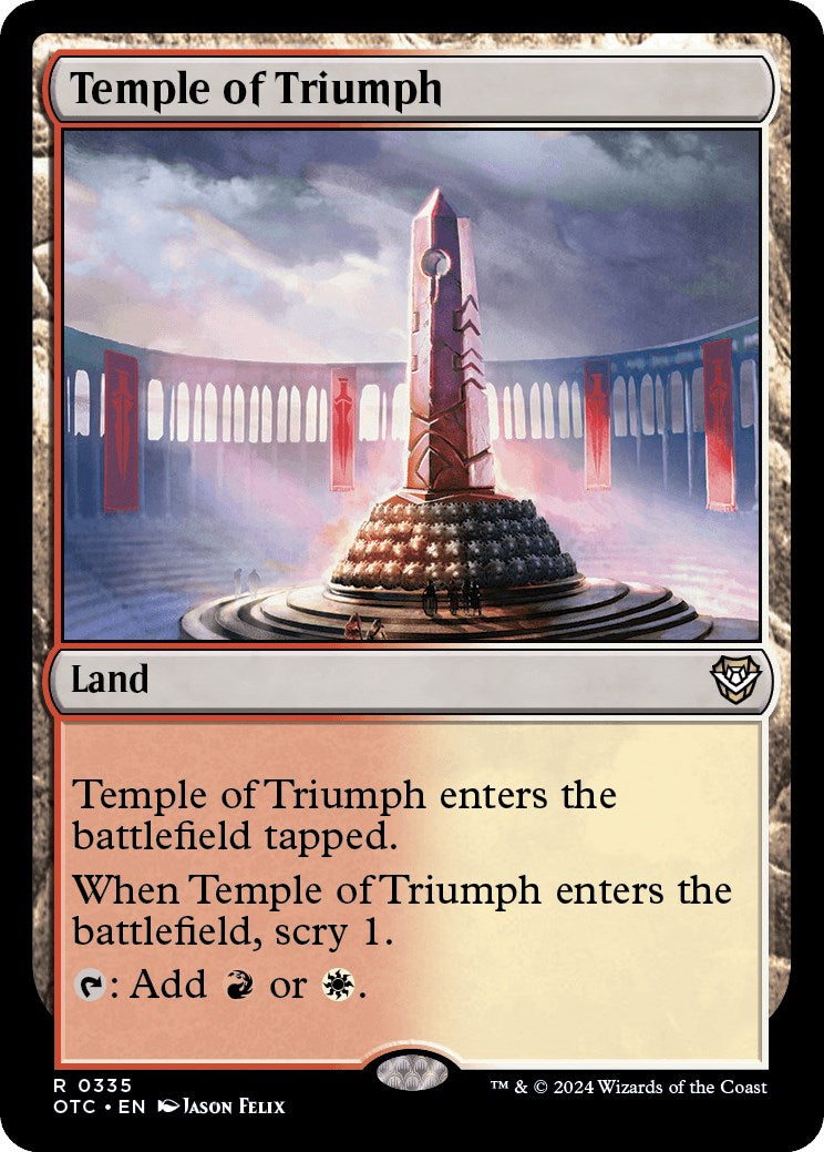 Temple of Triumph [Outlaws of Thunder Junction Commander] | Gate City Games LLC