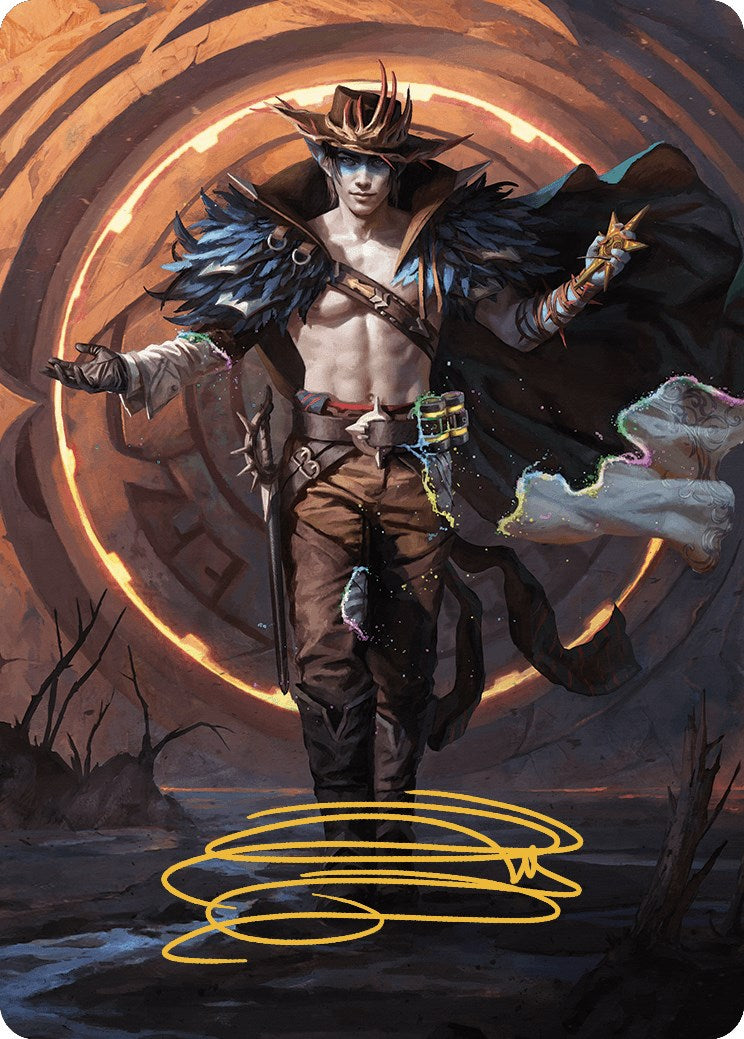 Oko, the Ringleader Art Card (29/54) (Gold-Stamped Signature) [Outlaws of Thunder Junction Art Series] | Gate City Games LLC