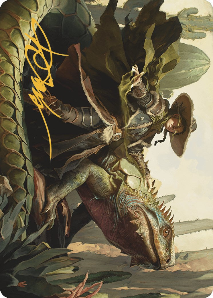 Outcaster Trailblazer Art Card (Gold-Stamped Signature) [Outlaws of Thunder Junction Art Series] | Gate City Games LLC