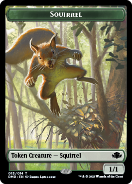 Insect // Squirrel Double-Sided Token [Dominaria Remastered Tokens] | Gate City Games LLC