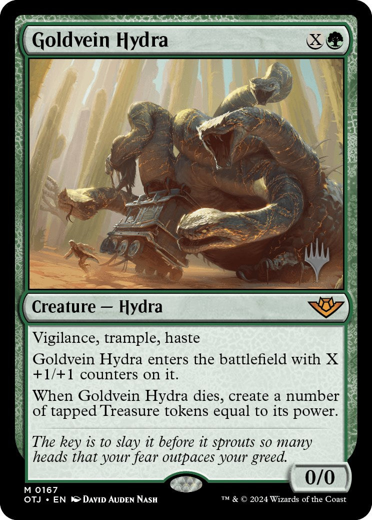 Goldvein Hydra (Promo Pack) [Outlaws of Thunder Junction Promos] | Gate City Games LLC