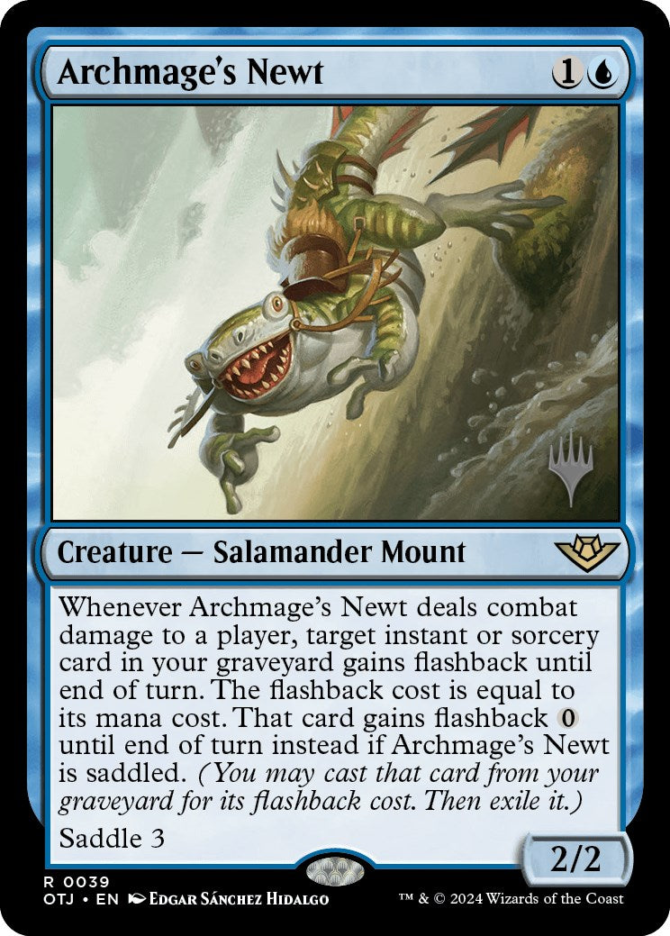 Archmage's Newt (Promo Pack) [Outlaws of Thunder Junction Promos] | Gate City Games LLC