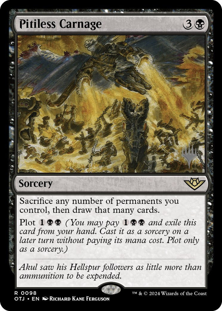 Pitiless Carnage (Promo Pack) [Outlaws of Thunder Junction Promos] | Gate City Games LLC
