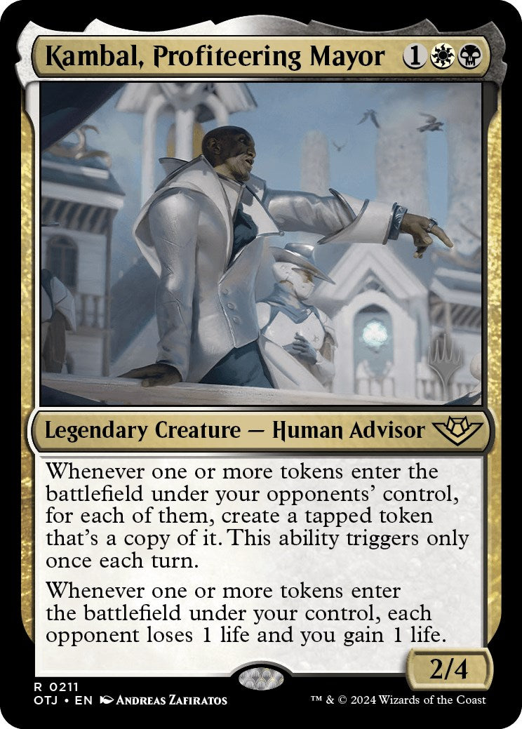 Kambal, Profiteering Mayor (Promo Pack) [Outlaws of Thunder Junction Promos] | Gate City Games LLC