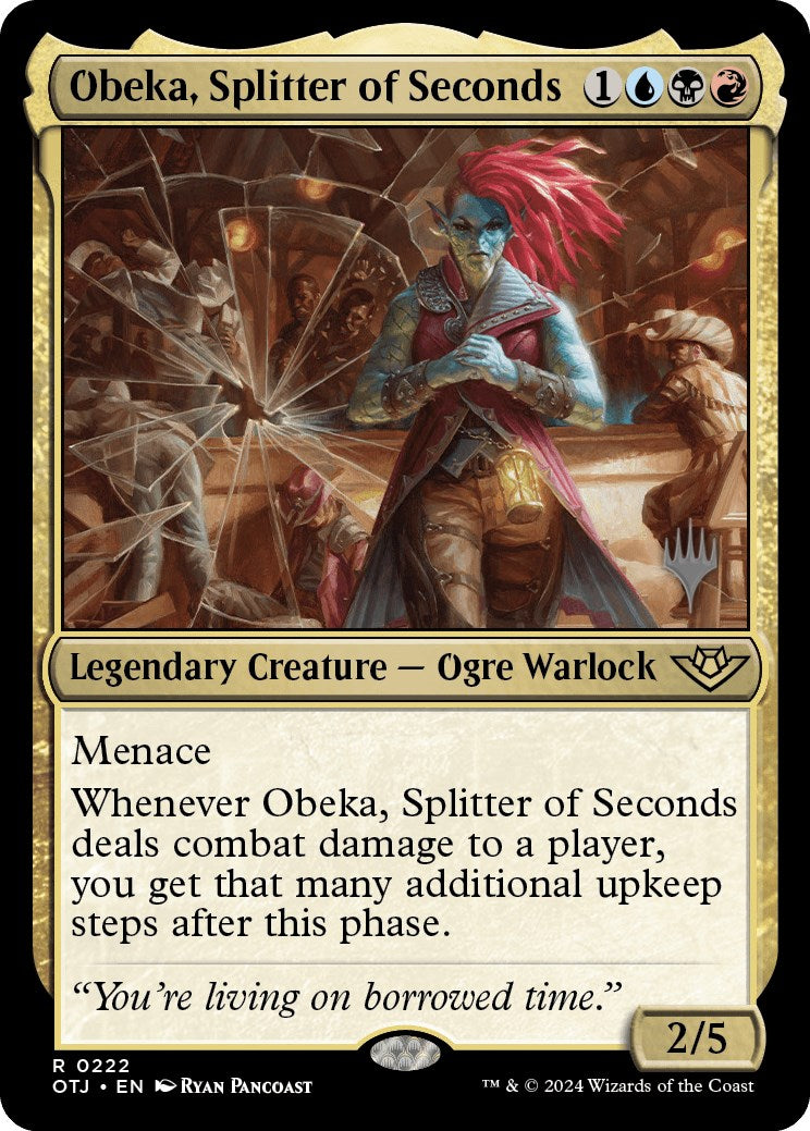 Obeka, Splitter of Seconds (Promo Pack) [Outlaws of Thunder Junction Promos] | Gate City Games LLC