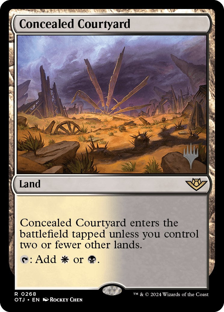 Concealed Courtyard (Promo Pack) [Outlaws of Thunder Junction Promos] | Gate City Games LLC