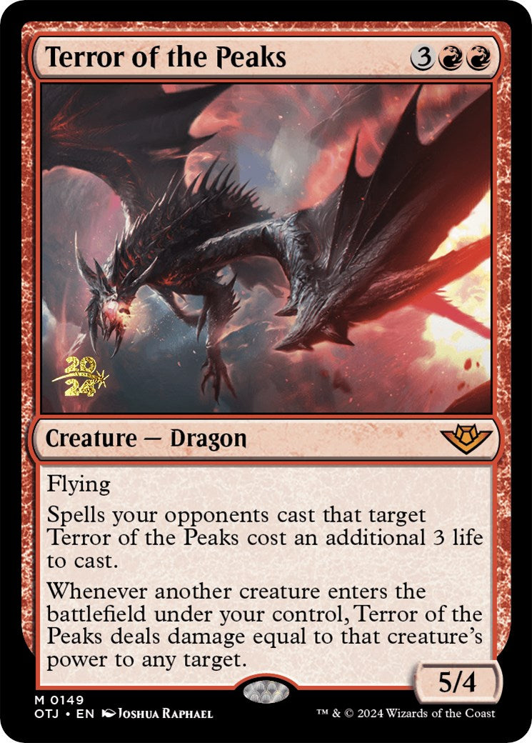 Terror of the Peaks (OTJ) [Outlaws of Thunder Junction Prerelease Promos] | Gate City Games LLC