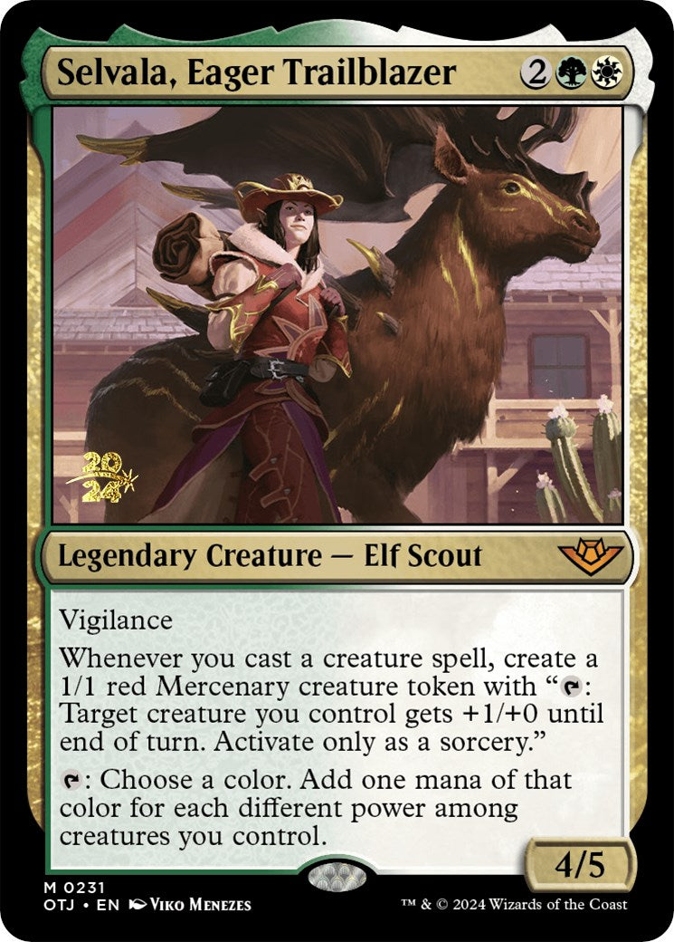 Selvala, Eager Trailblazer [Outlaws of Thunder Junction Prerelease Promos] | Gate City Games LLC