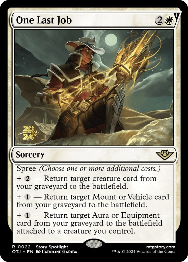 One Last Job [Outlaws of Thunder Junction Prerelease Promos] | Gate City Games LLC