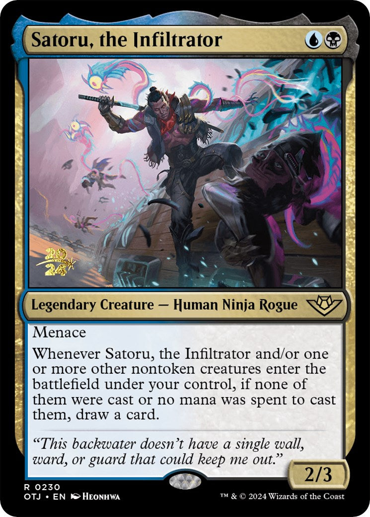 Satoru, the Infiltrator [Outlaws of Thunder Junction Prerelease Promos] | Gate City Games LLC