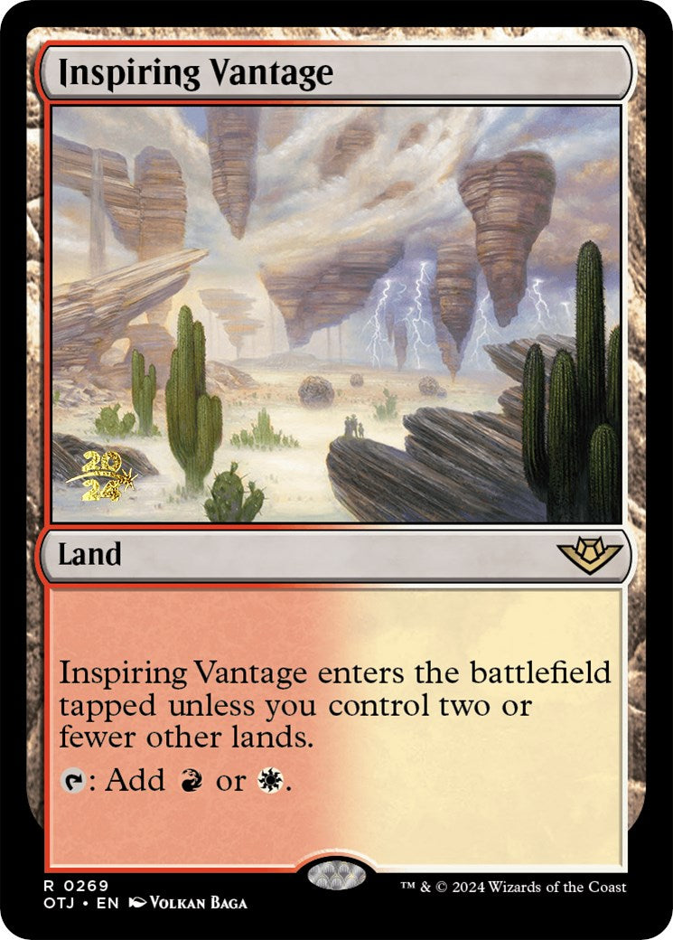 Inspiring Vantage (OTJ) [Outlaws of Thunder Junction Prerelease Promos] | Gate City Games LLC