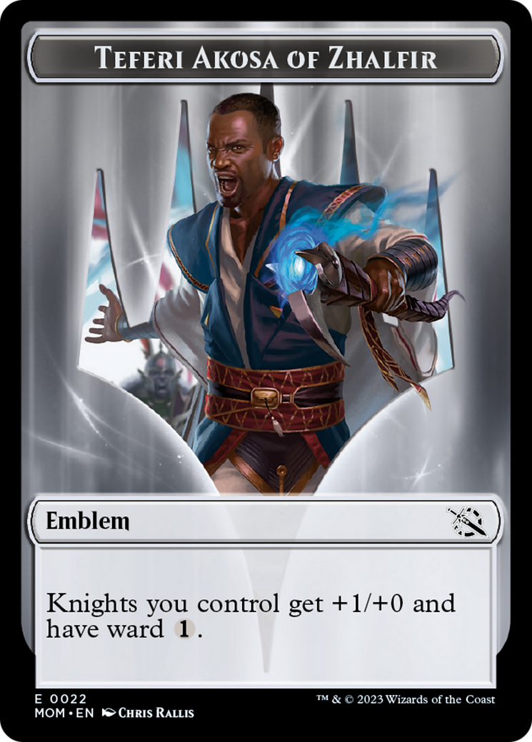 Teferi Akosa of Zhalfir Emblem [March of the Machine Tokens] | Gate City Games LLC