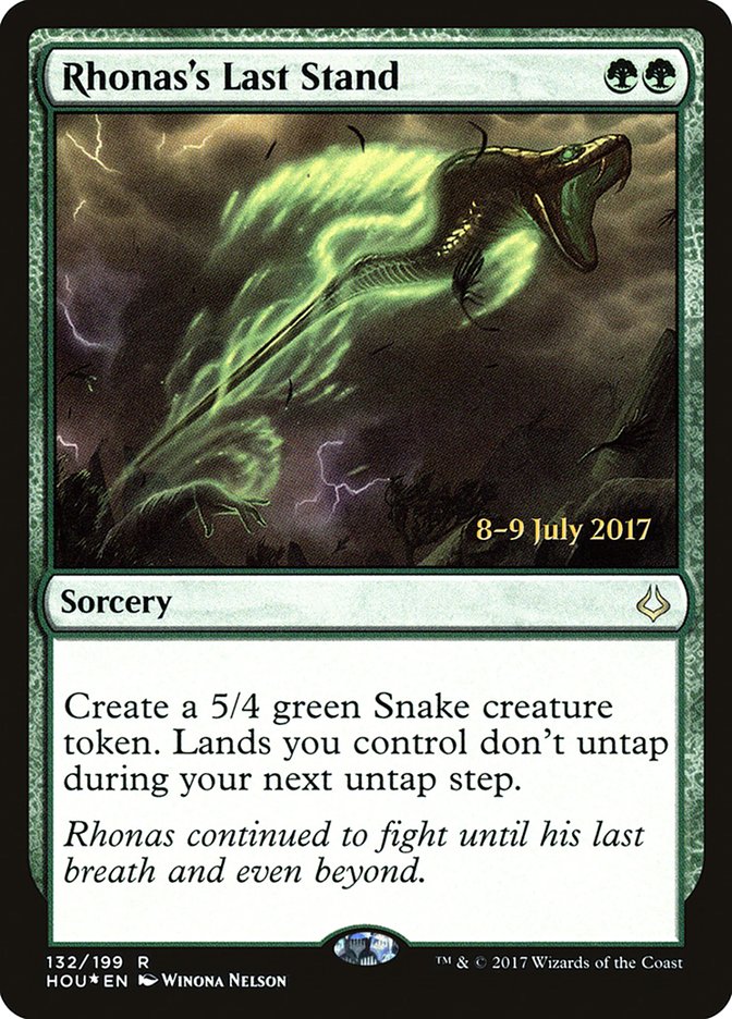 Rhonas's Last Stand [Hour of Devastation Prerelease Promos] | Gate City Games LLC