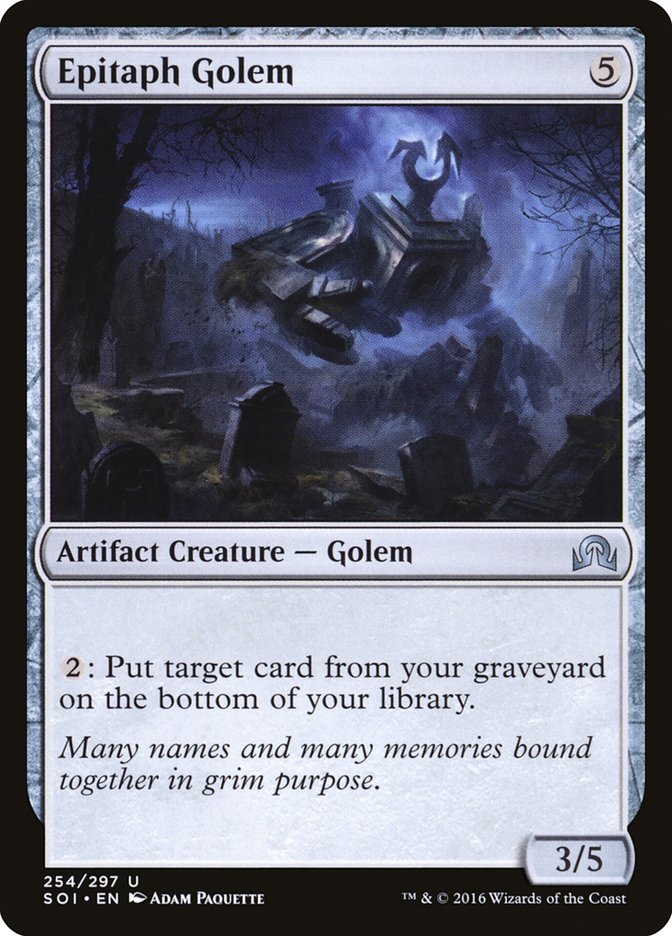 Epitaph Golem [Shadows over Innistrad] | Gate City Games LLC