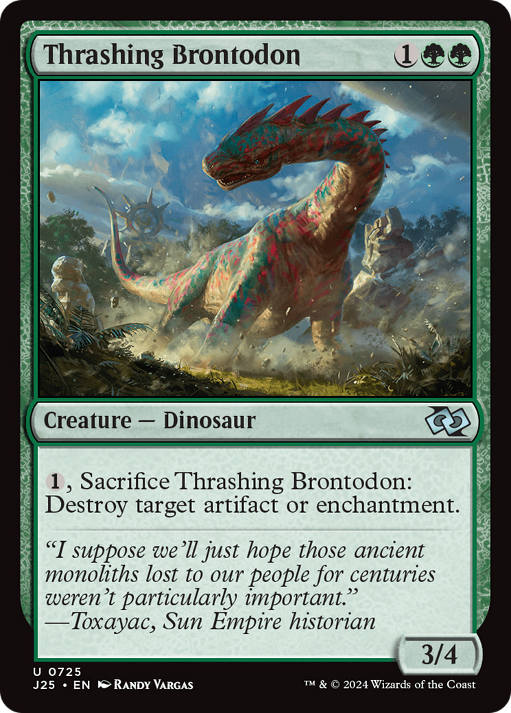 Thrashing Brontodon [Foundations Jumpstart] | Gate City Games LLC