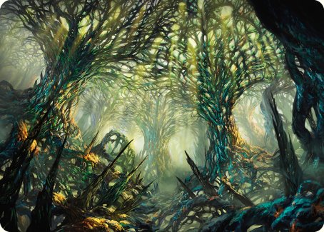 The Hunter Maze Art Card [Phyrexia: All Will Be One Art Series] | Gate City Games LLC