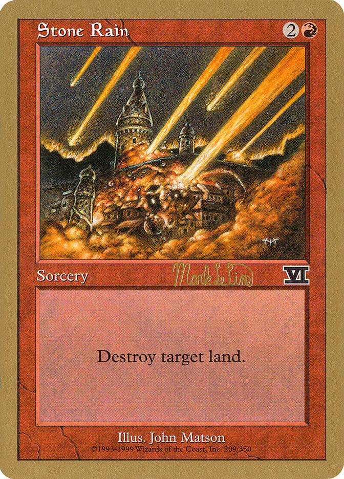 Stone Rain (Mark Le Pine) [World Championship Decks 1999] | Gate City Games LLC