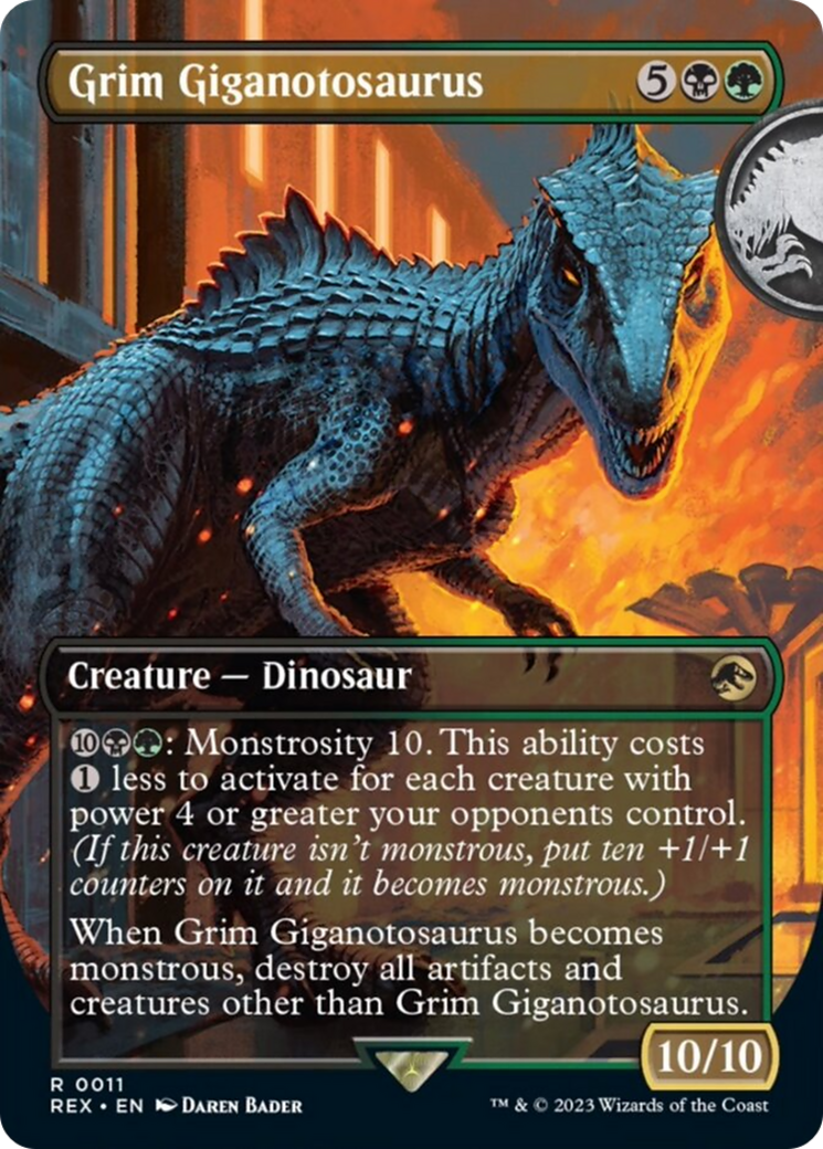 Grim Giganotosaurus (Borderless) [Jurassic World Collection] | Gate City Games LLC