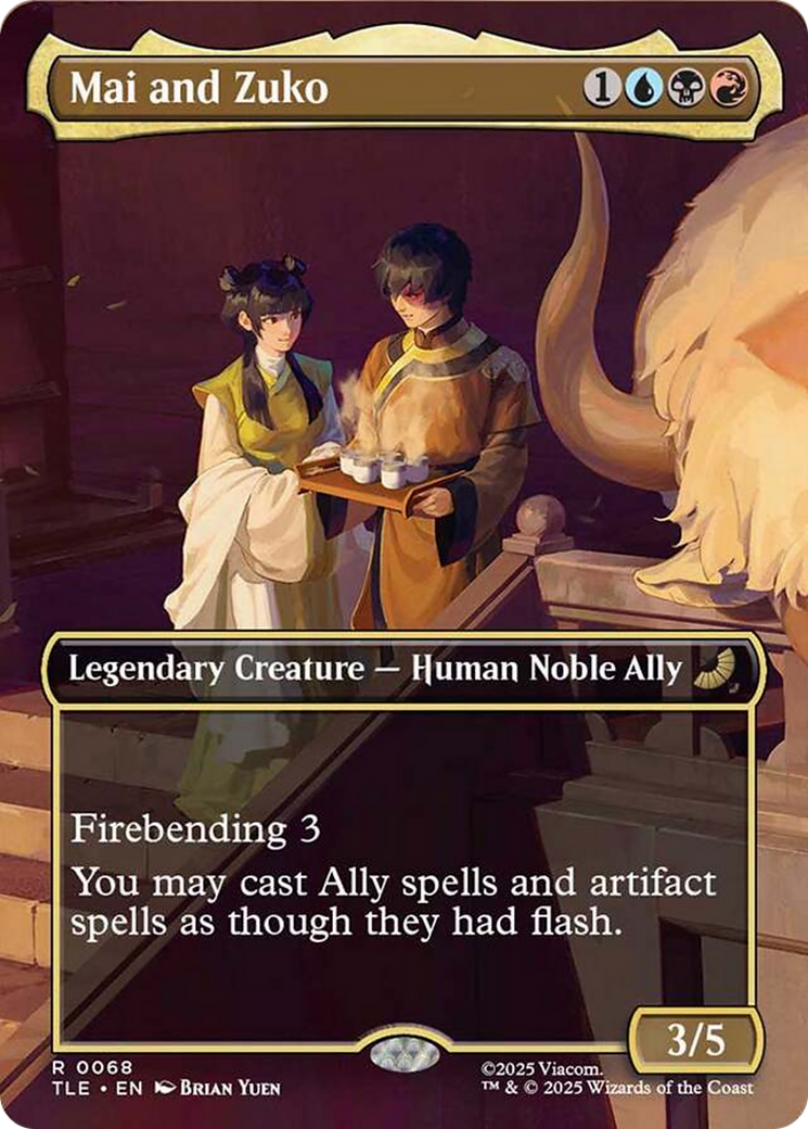 Mai and Zuko (Borderless) [Avatar: The Last Airbender: Eternal-Legal] | Gate City Games LLC