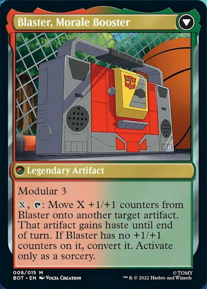 Blaster, Combat DJ // Blaster, Morale Booster [Transformers] | Gate City Games LLC