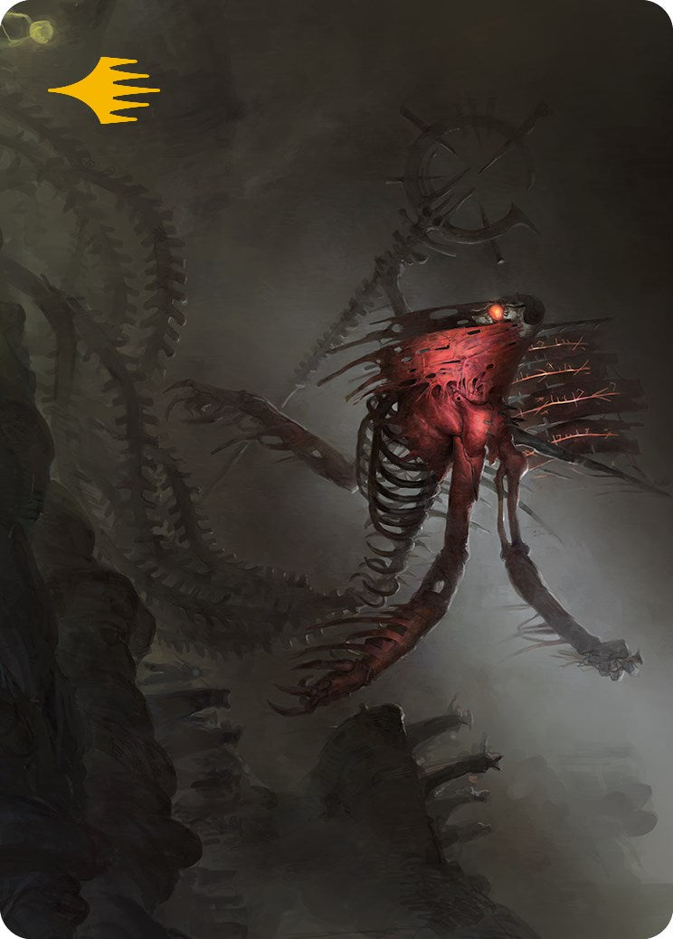Drivnod, Carnage Dominus Art Card (Gold-Stamped Signature) [Phyrexia: All Will Be One Art Series] | Gate City Games LLC