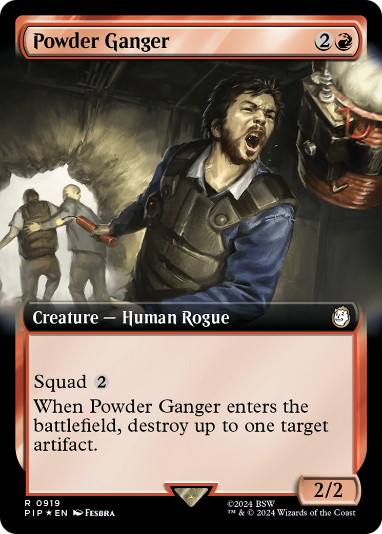 Powder Ganger (Extended Art) (Surge Foil) [Fallout] | Gate City Games LLC