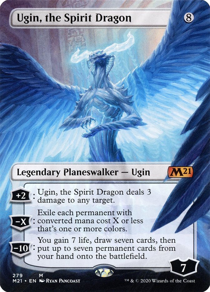 Ugin, the Spirit Dragon (279) (Borderless) [Core Set 2021] | Gate City Games LLC