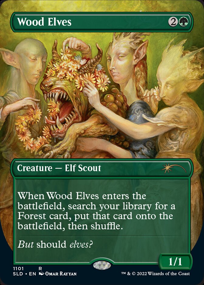 Wood Elves (Borderless) [Secret Lair Drop Series] | Gate City Games LLC