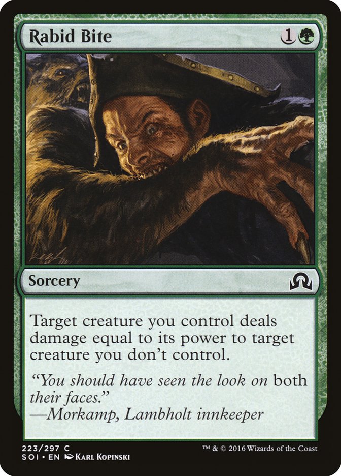 Rabid Bite [Shadows over Innistrad] | Gate City Games LLC