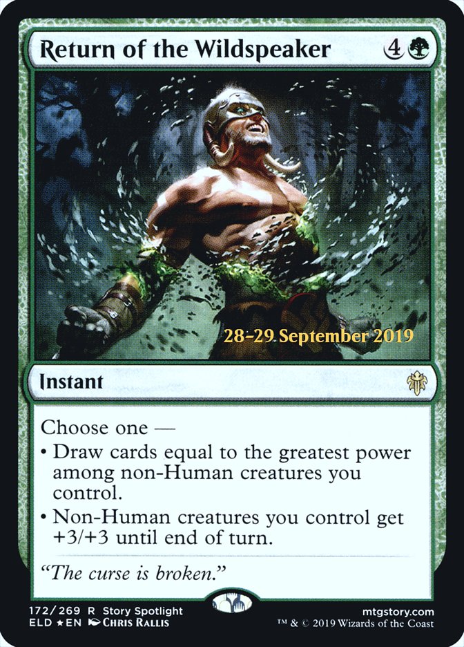 Return of the Wildspeaker [Throne of Eldraine Prerelease Promos] | Gate City Games LLC