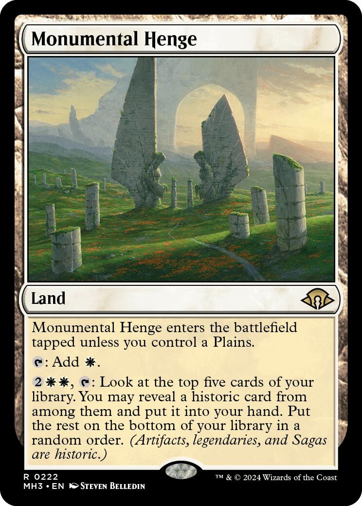 Monumental Henge [Modern Horizons 3] | Gate City Games LLC