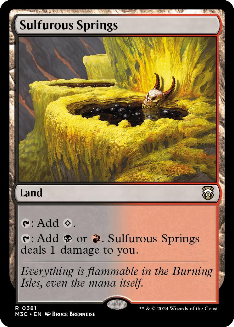 Sulfurous Springs [Modern Horizons 3 Commander] | Gate City Games LLC