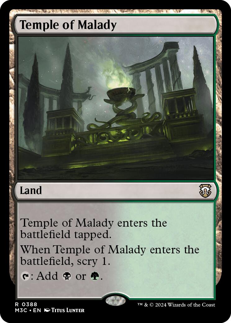 Temple of Malady [Modern Horizons 3 Commander] | Gate City Games LLC