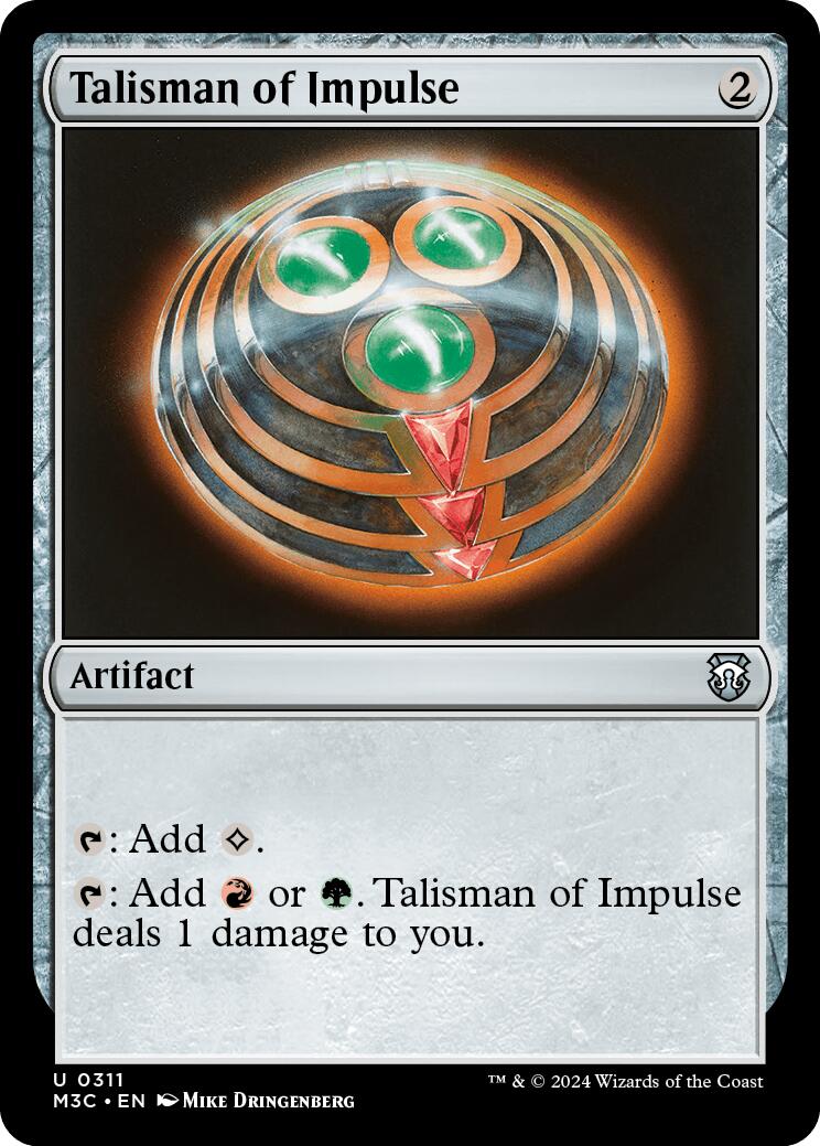 Talisman of Impulse [Modern Horizons 3 Commander] | Gate City Games LLC