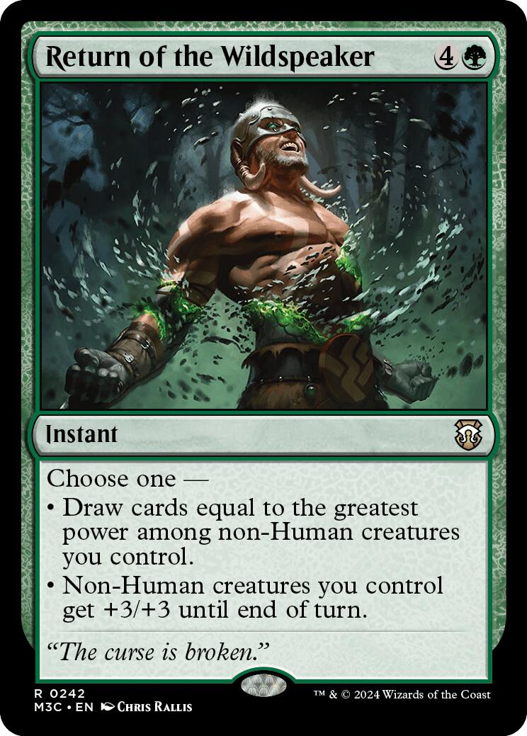 Return of the Wildspeaker [Modern Horizons 3 Commander] | Gate City Games LLC