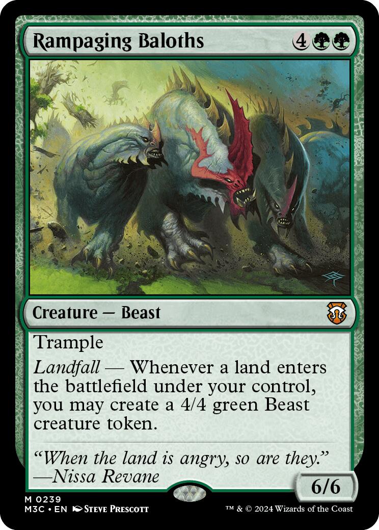 Rampaging Baloths [Modern Horizons 3 Commander] | Gate City Games LLC