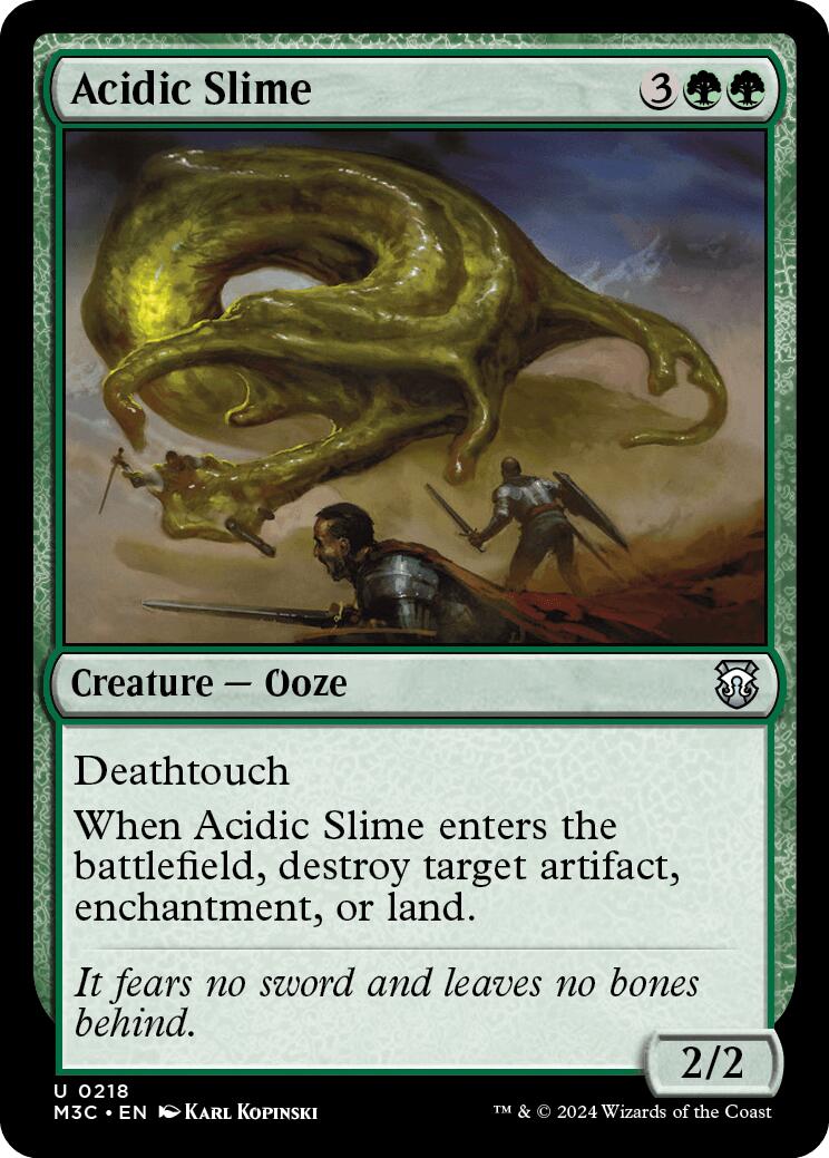 Acidic Slime [Modern Horizons 3 Commander] | Gate City Games LLC