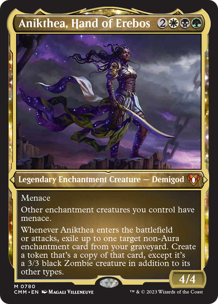 Anikthea, Hand of Erebos (Display Commander) (Foil Etched) [Commander Masters] | Gate City Games LLC