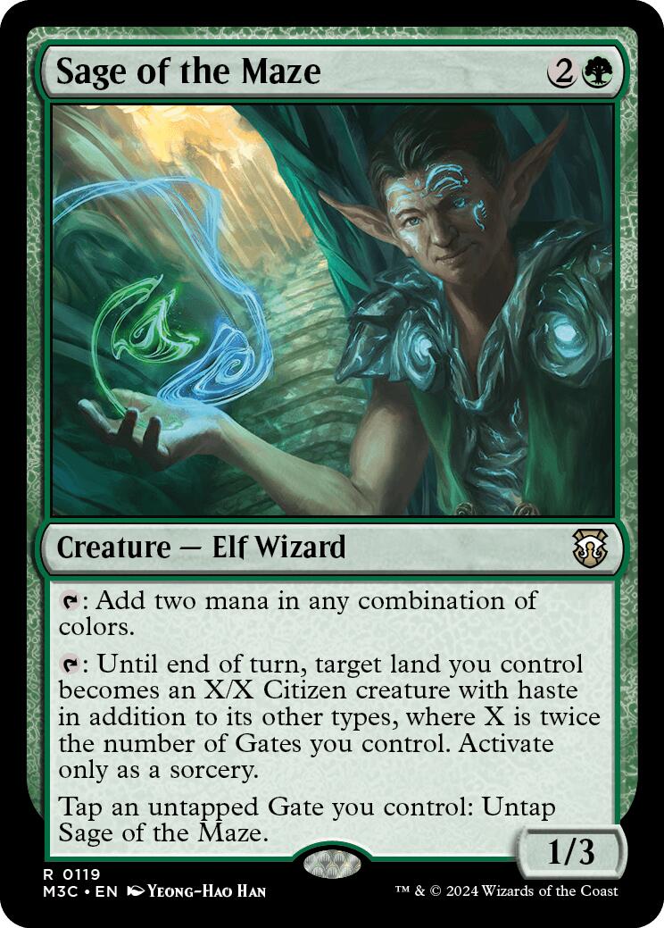 Sage of the Maze [Modern Horizons 3 Commander] | Gate City Games LLC