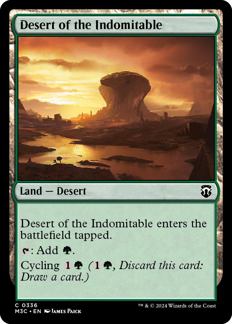 Desert of the Indomitable [Modern Horizons 3 Commander] | Gate City Games LLC