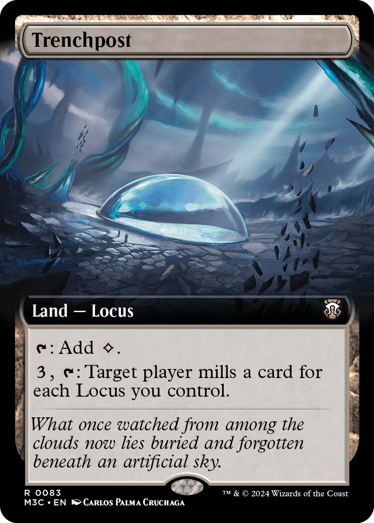 Trenchpost (Extended Art) [Modern Horizons 3 Commander] | Gate City Games LLC
