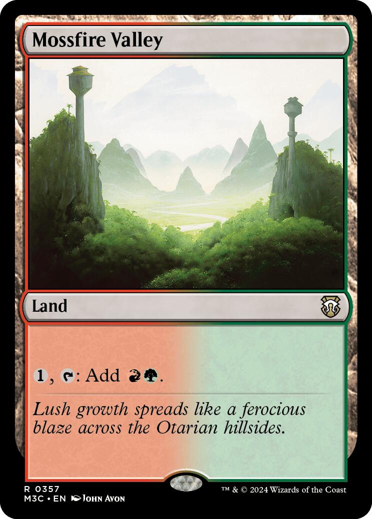 Mossfire Valley [Modern Horizons 3 Commander] | Gate City Games LLC