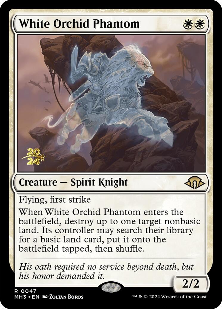 White Orchid Phantom [Modern Horizons 3 Prerelease Promos] | Gate City Games LLC