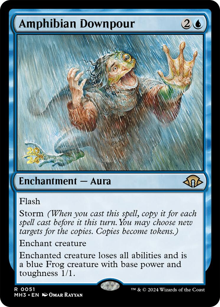 Amphibian Downpour [Modern Horizons 3 Prerelease Promos] | Gate City Games LLC