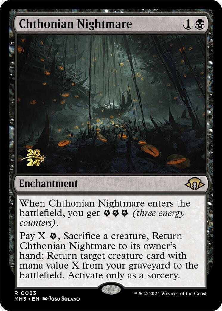 Chthonian Nightmare [Modern Horizons 3 Prerelease Promos] | Gate City Games LLC